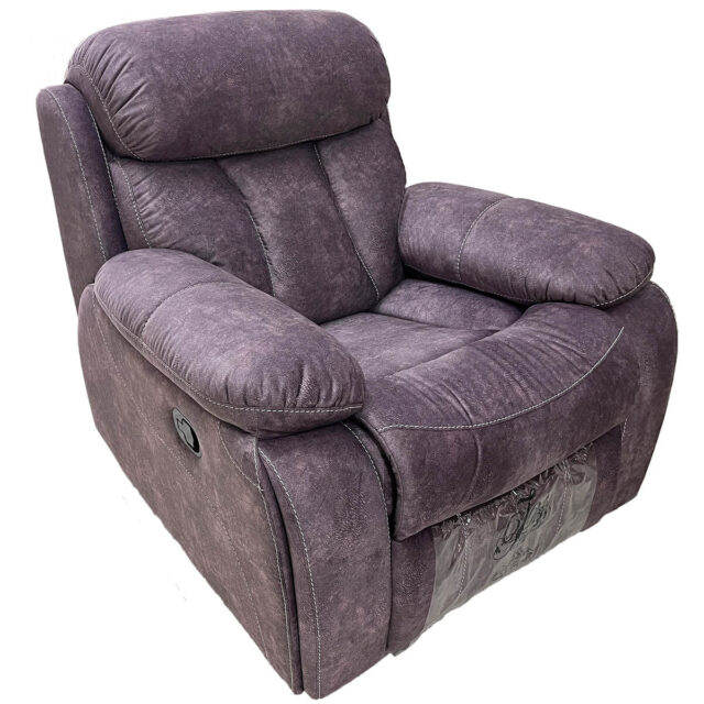 Кресло с мехническим рекалйнером Хьюстон фиолетовый