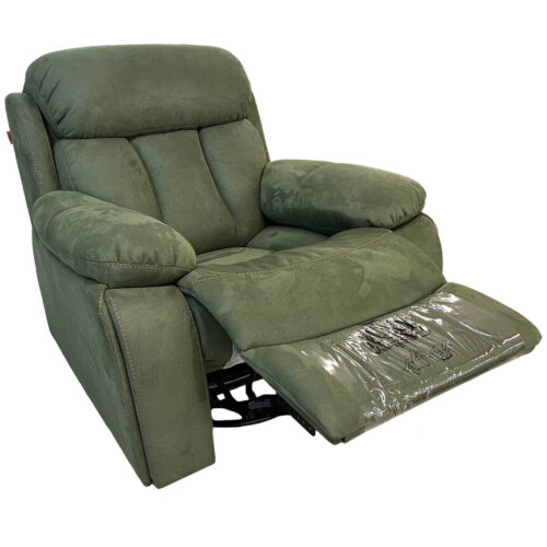 Кресло с рекалйнером Хьюстон зеленое