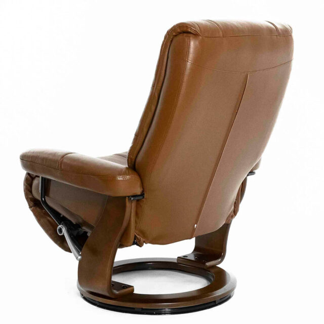 Кресло реклайнер Валенсия коричневое вид сзади