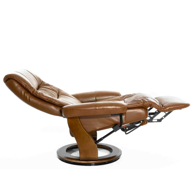 Раскладывающееся кресло реклайнер Валенсия коричневое