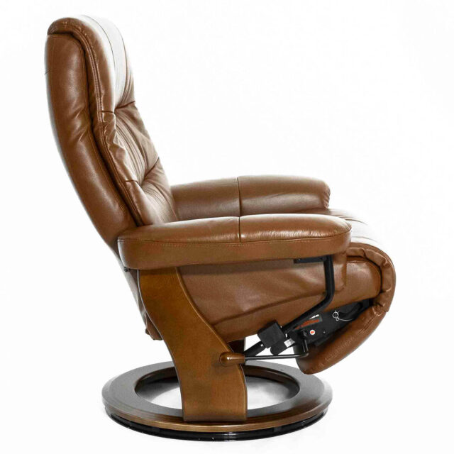 Кресло с реклайнером Валенсия коричневое