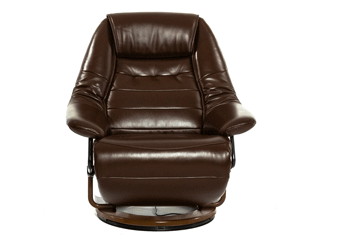 3д визуализация кресла с электрическим реклайнер Релак Конкорд Электро коричневое
