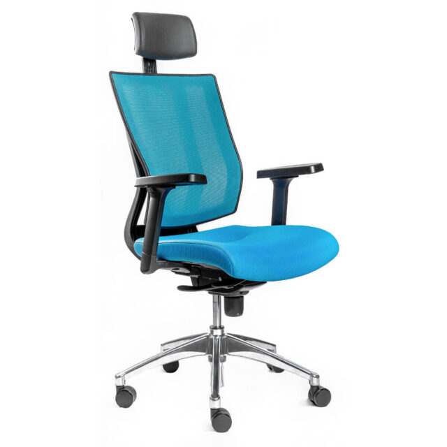Эргономичное офисное кресло Falto Promax голубое
