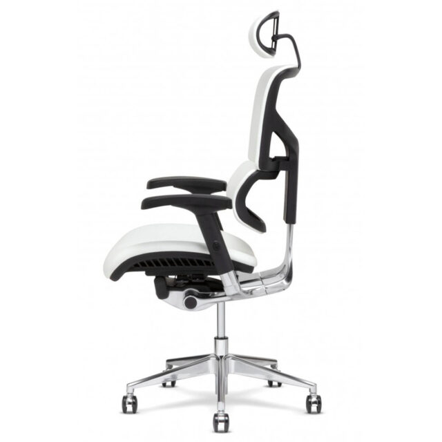 Эргономичное офисное кресло Falto Expert Sail кожаное белое