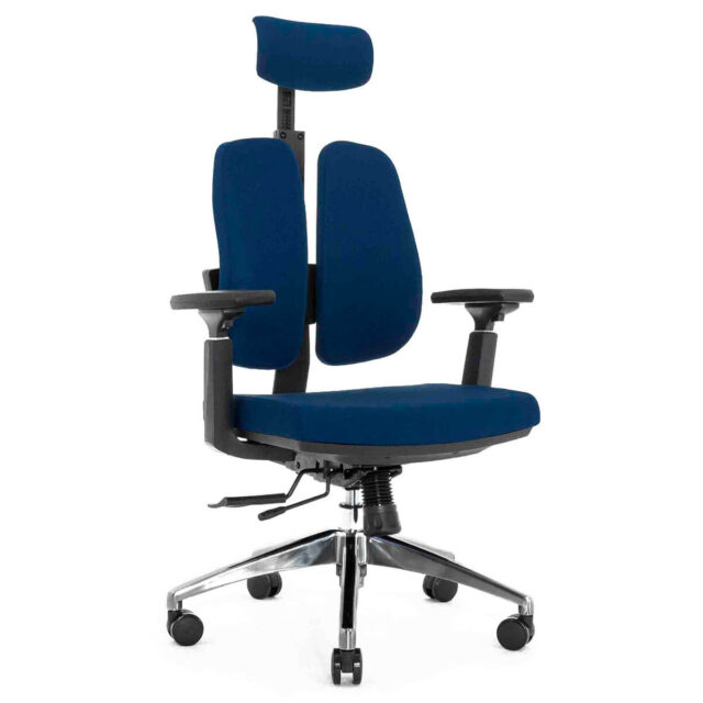 Ортопедическое компьютерное кресло Falto orto aplpha синее