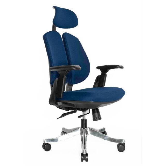 Ортопедическое компьютерное кресло Falto orto bionic синее