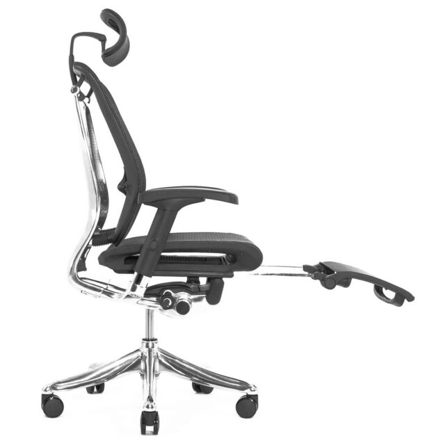 Компьютерное кресло Falto Expert Spring с подножкой черное