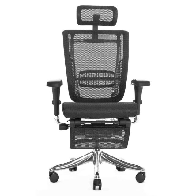 Компьютерное кресло Falto Expert Spring с подножкой черное